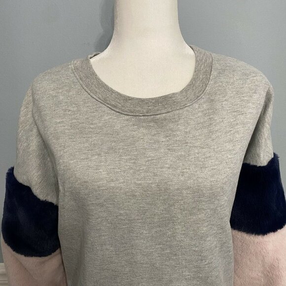 JJ's Fairyland Sweatshirt Fleece Sleeve Gray Crewneck Size Small Women's - Picture 3 of 7